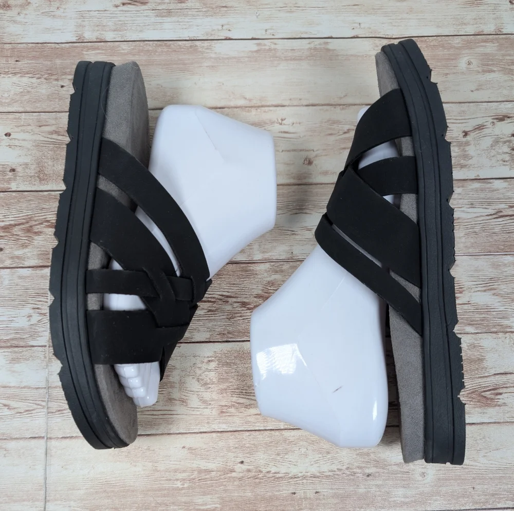 Easy Spirit Sestar Slide On Sandals Black Gray Women's Size 8.5 Arch Support - Picture 8 of 11